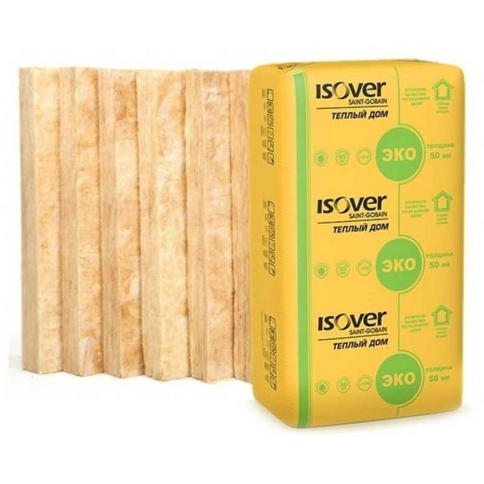 Утеплитель Isover Изовер Тёплый Дом Плита 50х610х1170 в МСК
